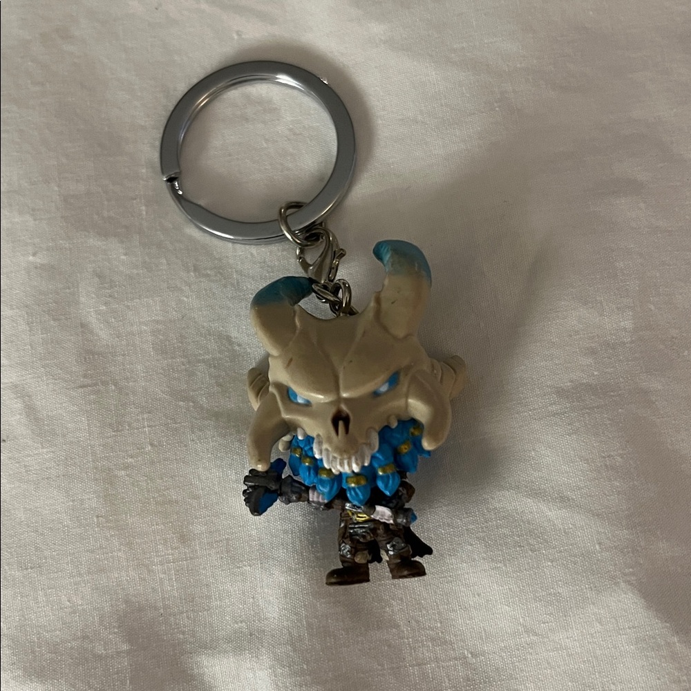 Funko Pop! Keychain of Rangnarok Vinyl Figure Blue and Gray Keychain Figure